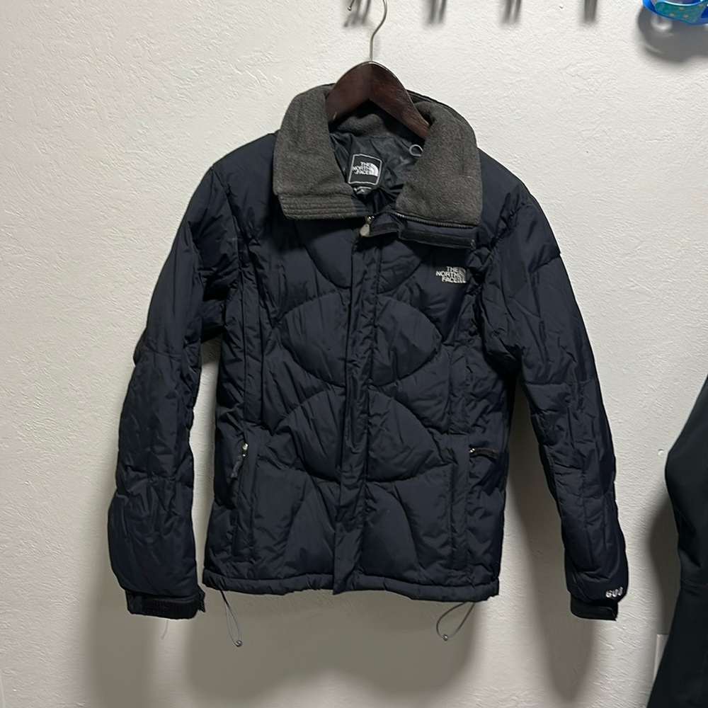 North face 600 quilted puffer Parker jacket with fleece collar